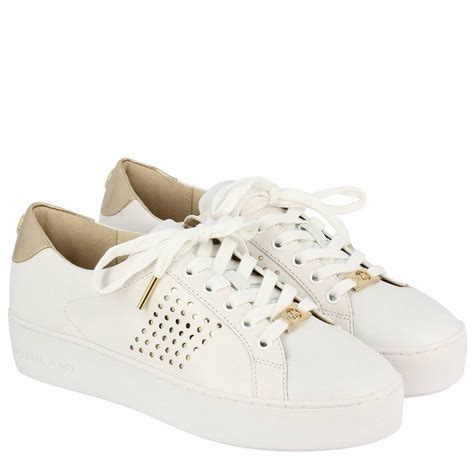 michael kors leather trainers women